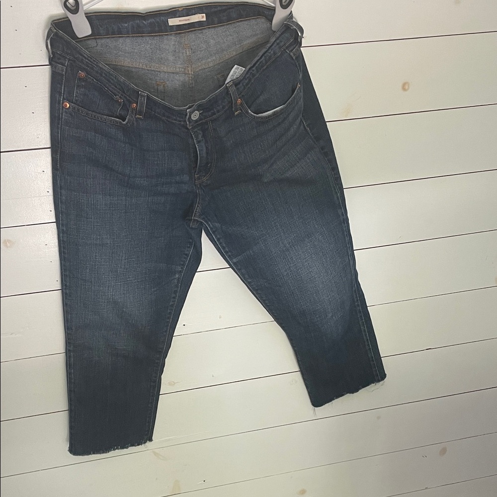 Levi's Deep Blue Boyfriend Jeans